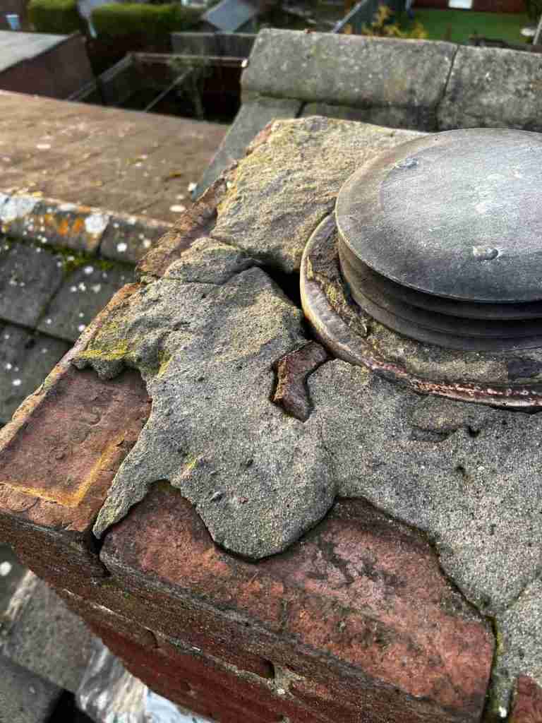 Damaged Chimney
